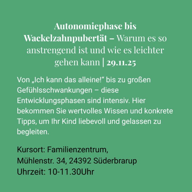 Vortrag im Projekt "Fit für Familie"